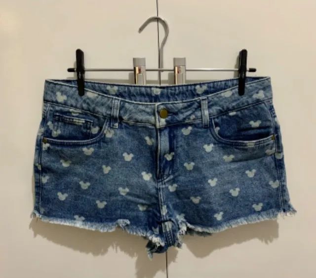 (TAM: 40) Short Jeans Mickey Disney