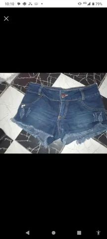 shorts jeans numeração 40