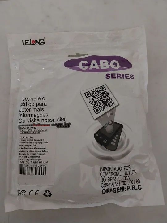 Cabo HDMI 1.4 3.0 Metros - Alta Velocidade