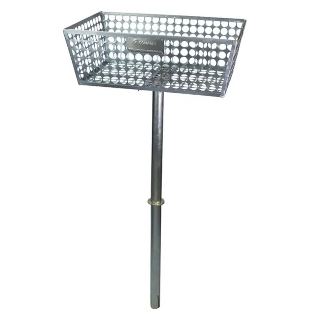 LIXEIRA PARA CALÇADA 70X45 GALVANIZADA