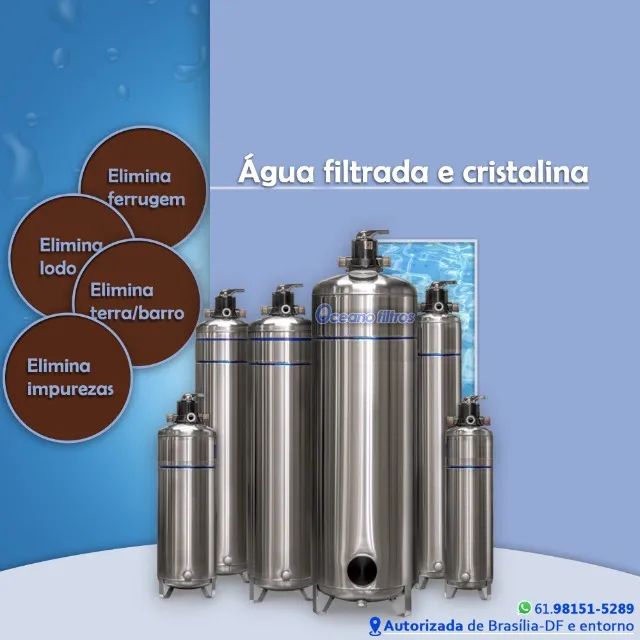 Filtro central para residências / casas (água filtrada)