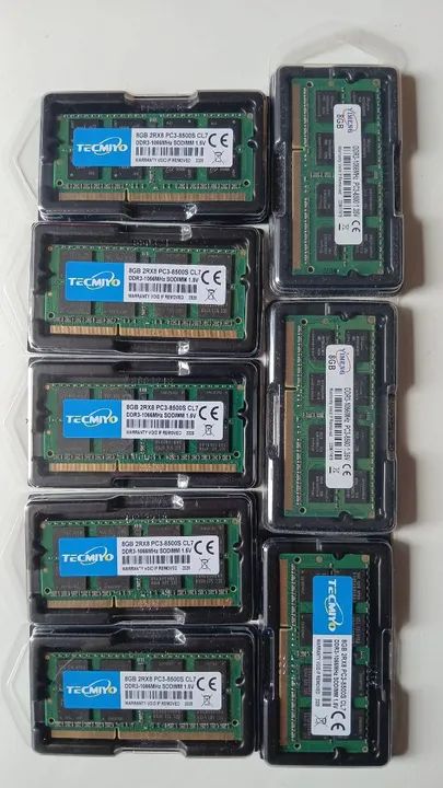 MEMÓRIA RAM DDR3 8 GB FREQUÊNCIA 1066 PRA NOTEBOOK 64739260844418124