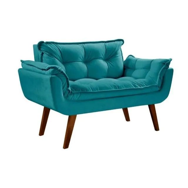 Poltrona Namoradeira Opalla Vel Inca Turquesa 509 D Salla- Entrega Rápida!