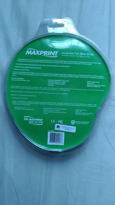 Mouse Pad Com Apoio Em Gel Maxprint novo em perfeito estado de conservação! - Foto 2