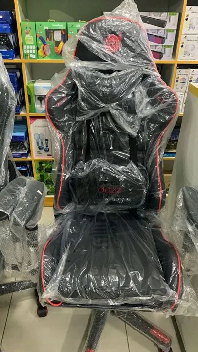 Cadeira Gamer para escritório toda regulado encosto braço  com almofada