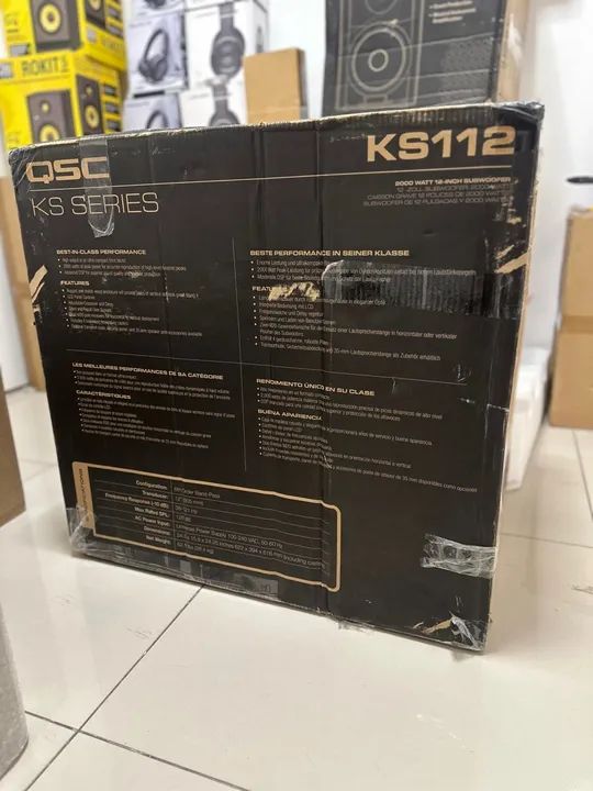 Qsc ks112 caixa acústica subwoofer 2000 watts