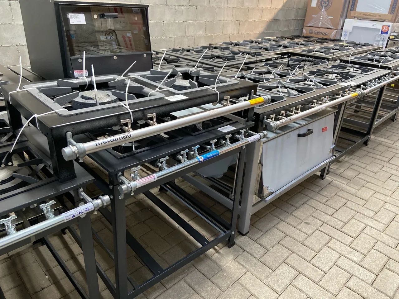 FOGÃO 2 BOCAS DE MESA 1QS 1QD STORI PREMIUM M2 40X40 - METALMAQ - Foto 5