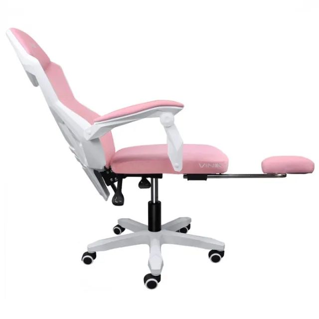 Cadeira Gamer Vinik Rocket Pink/White - WZetta - Foto 3