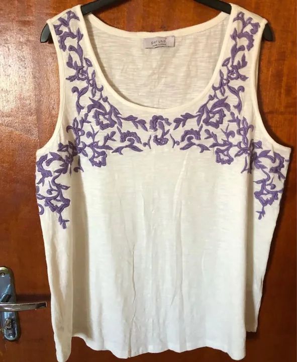 Blusas fem variadas de manga curta - Foto 4