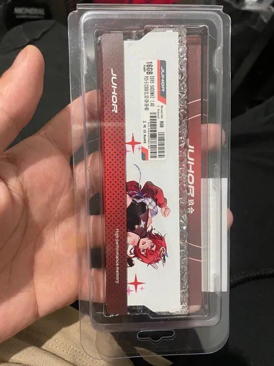 Memória RAM JUHOR 16GB DDR5 6400MHz RGB