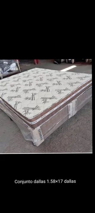 Conjunto de Cama Box Dallas 1,58m x 1,70m - Novo