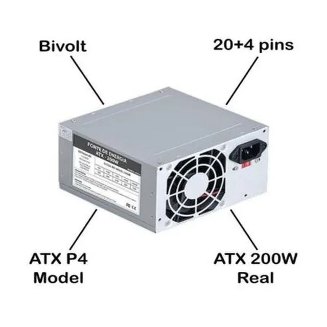 Fonte atx Fortrek 200w - Foto 2