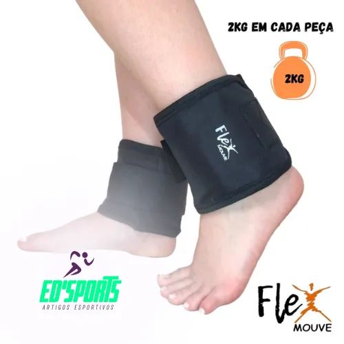 Caneleira de Peso Par de 2KG Treino Exercício Crossfit Fitness Academia Musculação