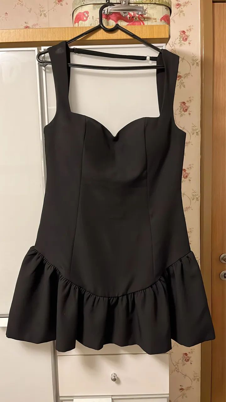 Vestido balonê preto 