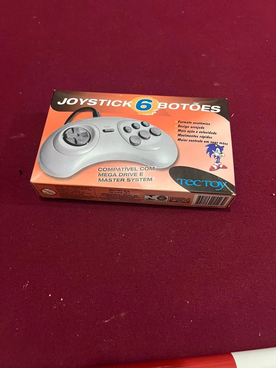 Joystick 6 botões Tec Toy Mega Drive e Master System - Foto 3