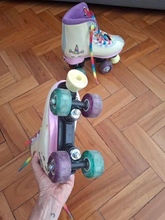 Patins Roller Infantil - Rainbow - Foto 3