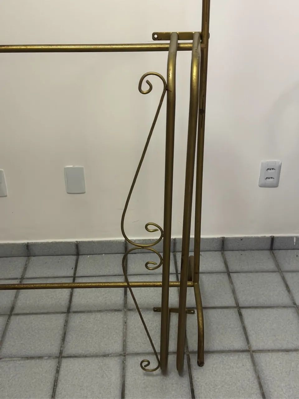 Conjunto de Arara de ferro dourada - Foto 3