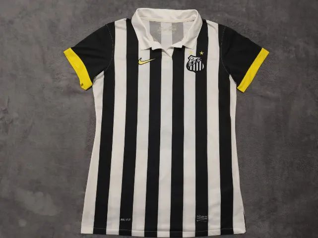 Camisa Oficial Santos Nike 2013, #10 Robinho, veste M (50x76cm