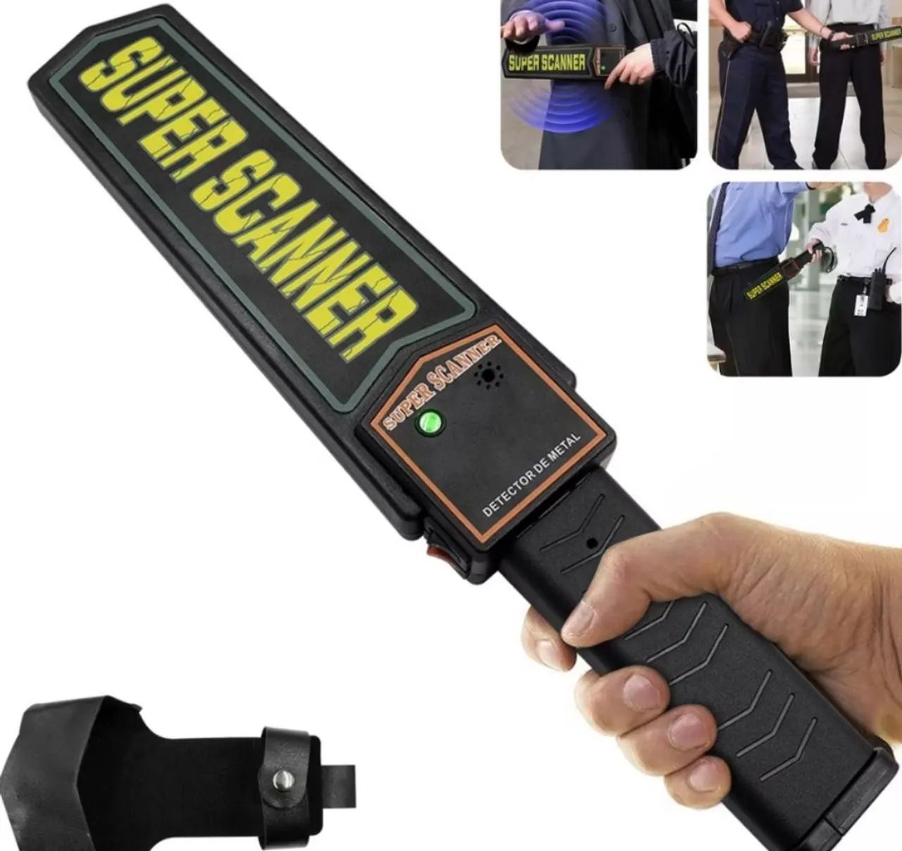 Detector de Metal Portátil Super Scanner com bateria 