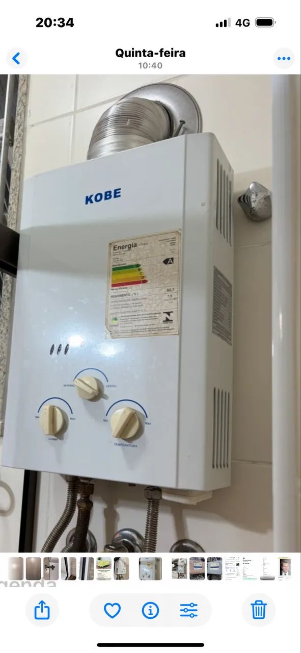 Aquecedor  Kobe Gás capacidade 7,5  - Foto 2