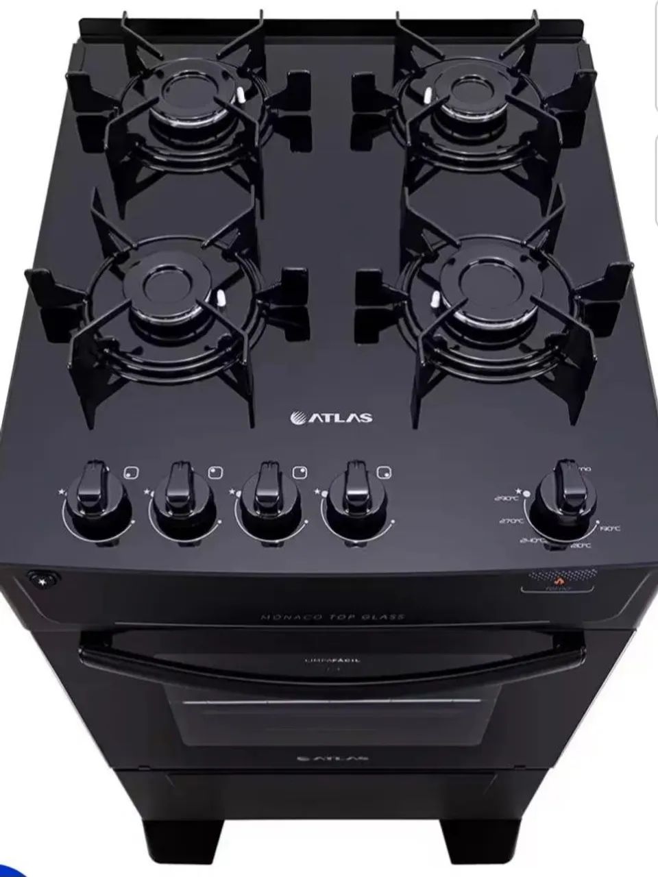 Fogão Atlas 4 bocas mesa de vidro  novo lacrado! - Foto 4