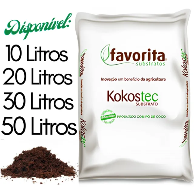 Substrato Inerte Para Cultivo Kokostec Pó De Coco Lavado Pronto para Uso - LUPA / Favorita
