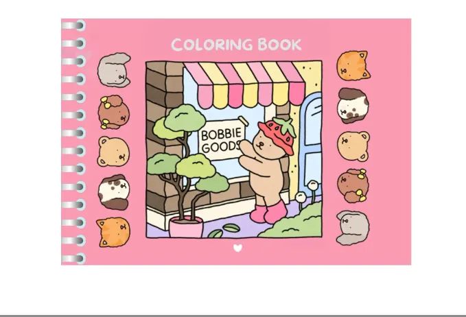 Kit Livro de Colorir Bobbie Goods Caderno 50 Páginas + Estojo Canetinhas Ponta Dupla 24pçs - Foto 6