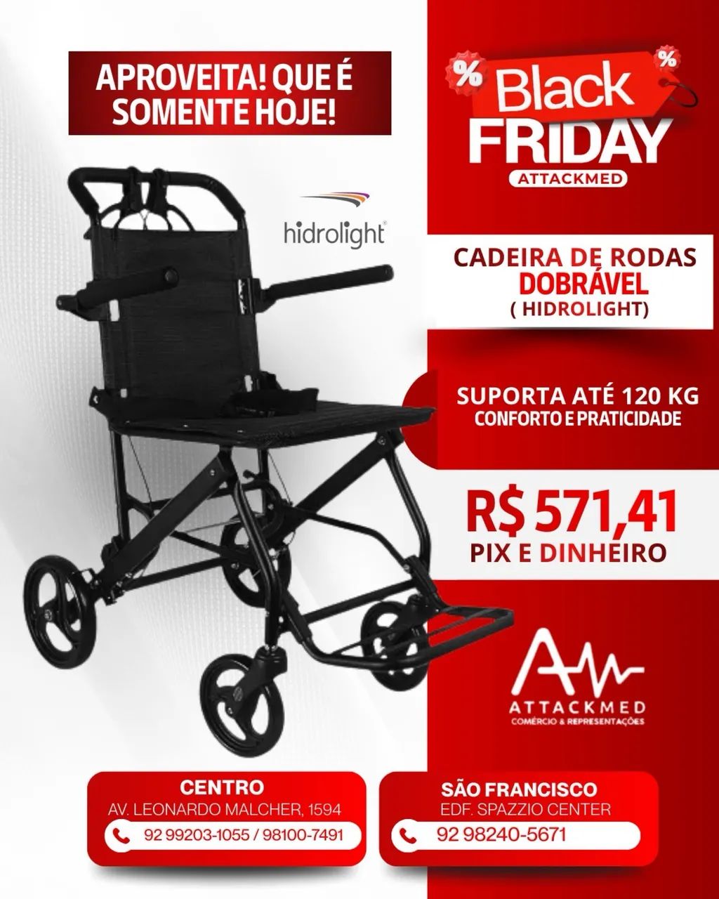 Cadeira de rodas dobrável  - Foto 5