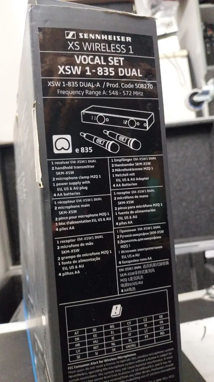 Microfone de mão duplo Sennheiser Inal XSW1835 de sistema duplo - Foto 5