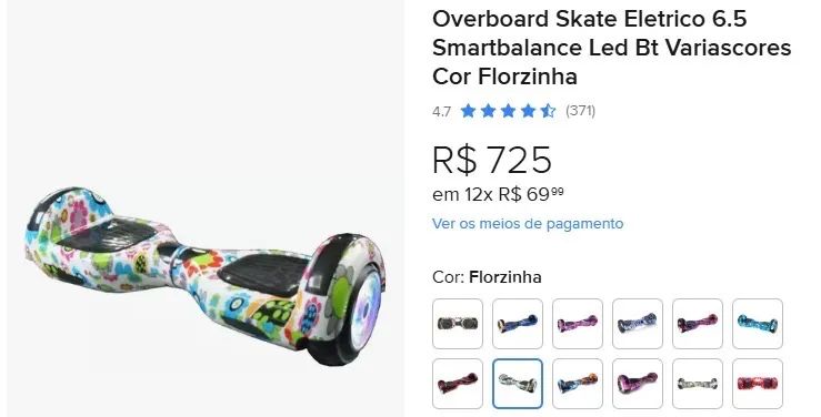 Hoverboard com ler e Bluetooth  - Foto 5