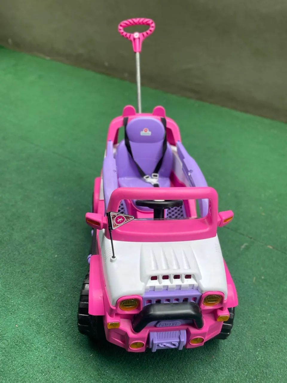 Carrinho De Passeio/Pedal Infantil C/ Empurrador - Diipi - Calesita - Foto 2