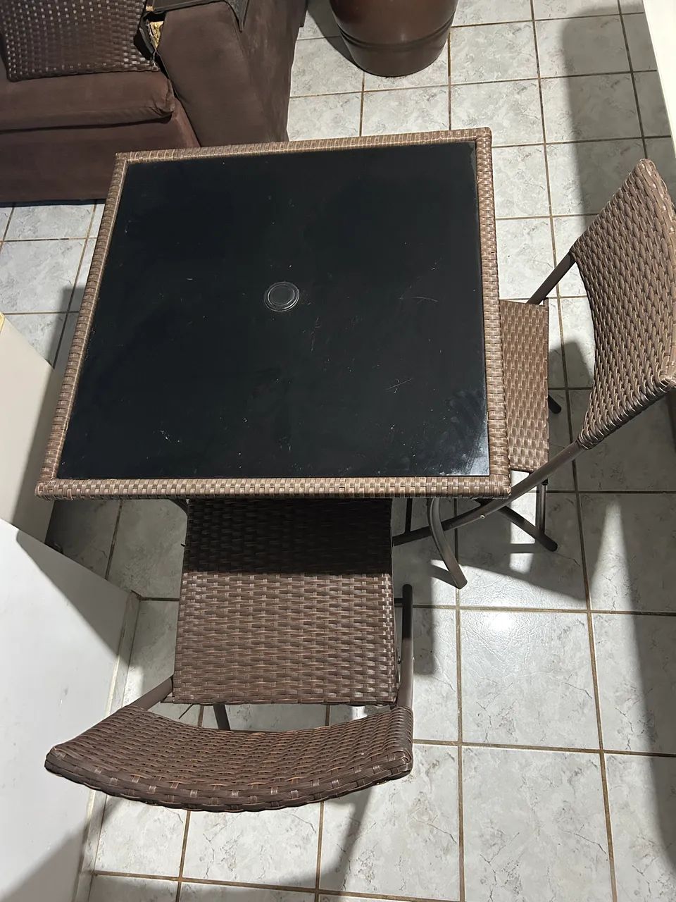 mesa preta semi nova