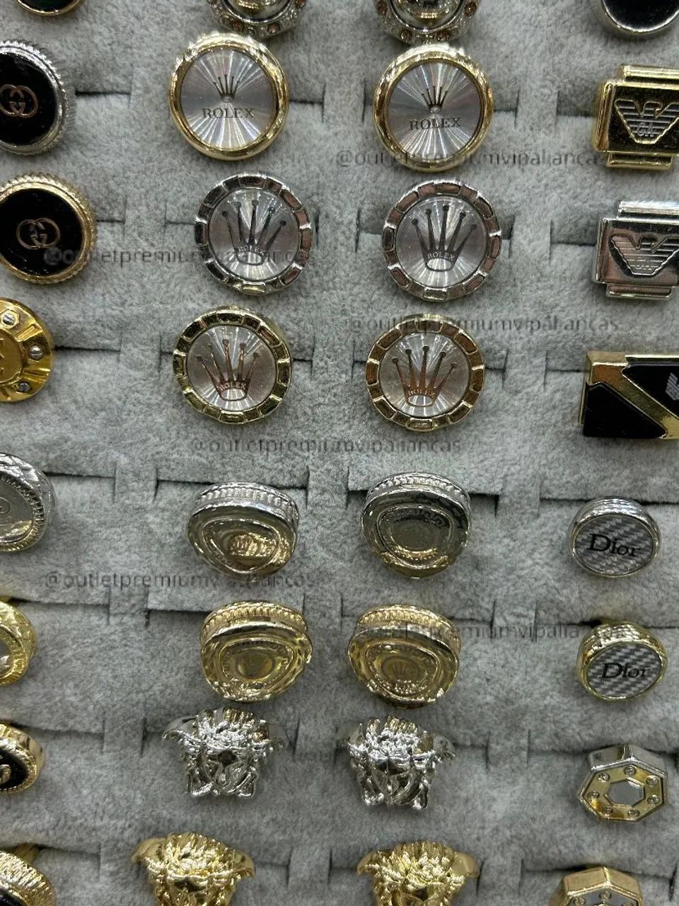 Abotoaduras de luxo louis Vuitton rolex Versace cartier bvlgari  - Foto 5