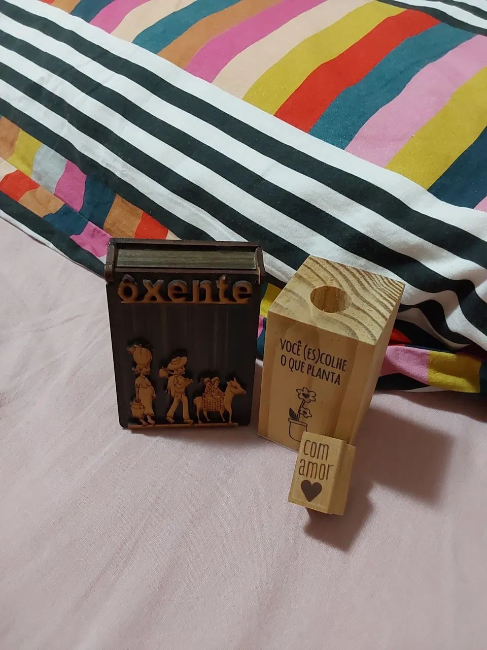 Kit Decorativo de Madeira - Oxente e Frases Motivacionais - Foto 2