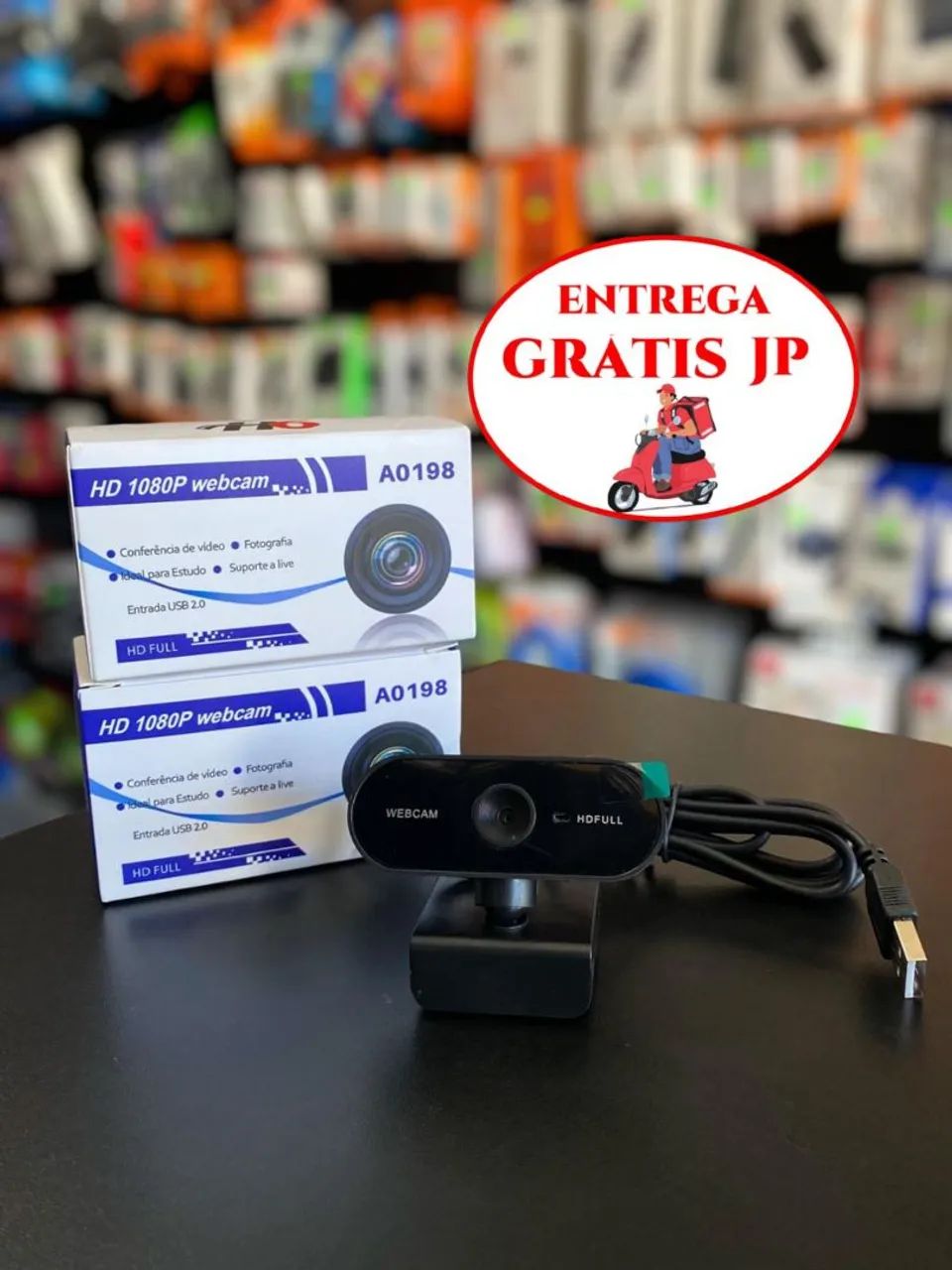 WEBCAM COM MICROFONE FULL HD 1080P 