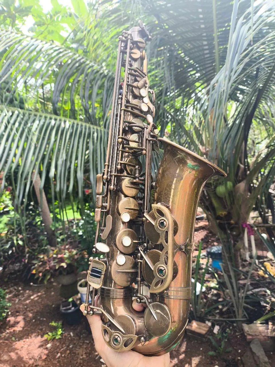 Saxofone Sax Alto Quasar Envelhecido