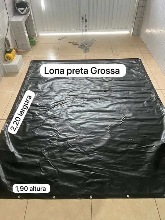 Lona Preta Grossa 2,20x1,90