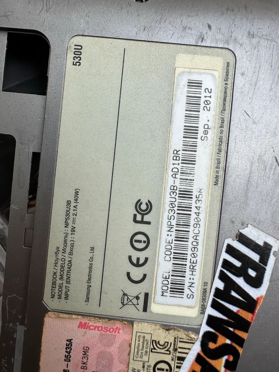 Placa principal e agregados Ultrabook Samsung Série 5 NP530U3B-AD1BR - Foto 4