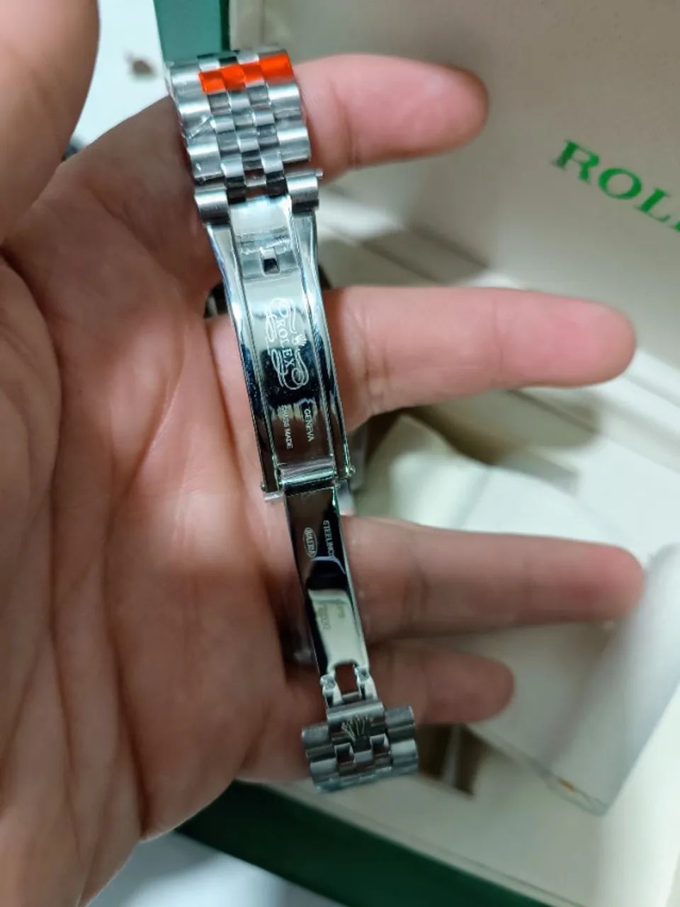 Relógio ROLEX AUTOMÁTICO PREMIUM DATEJUST Fundo Branco - Foto 4