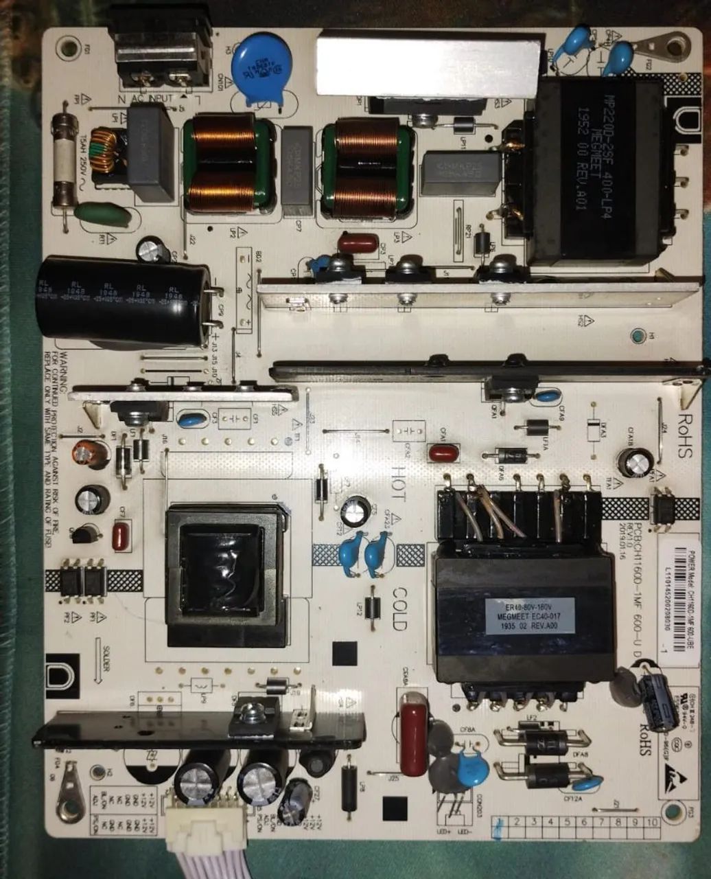 Placa Fonte TV CH1160D-1MF 600-U - Foto 3