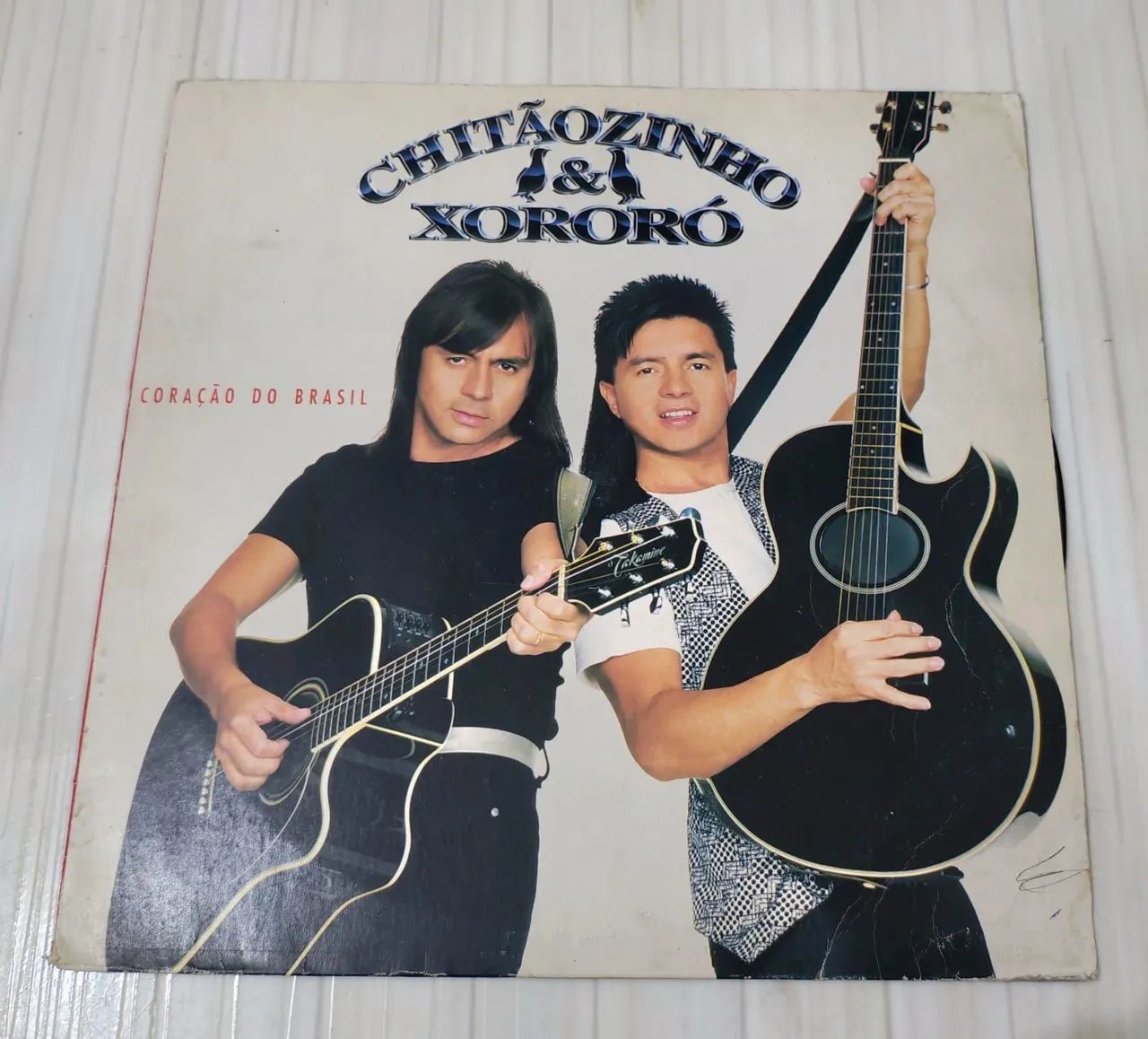 Disco de Vinil Chitãozinho e Xororó - Coração do Brasil 