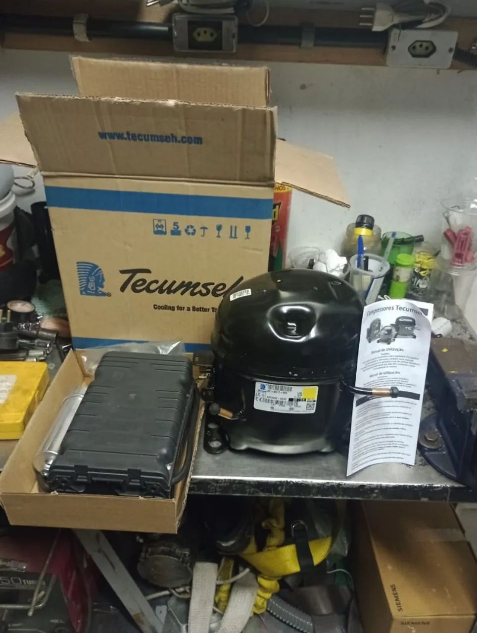 Compressor Tecumseh 3/4 R404 220V Monofásico - Foto 3