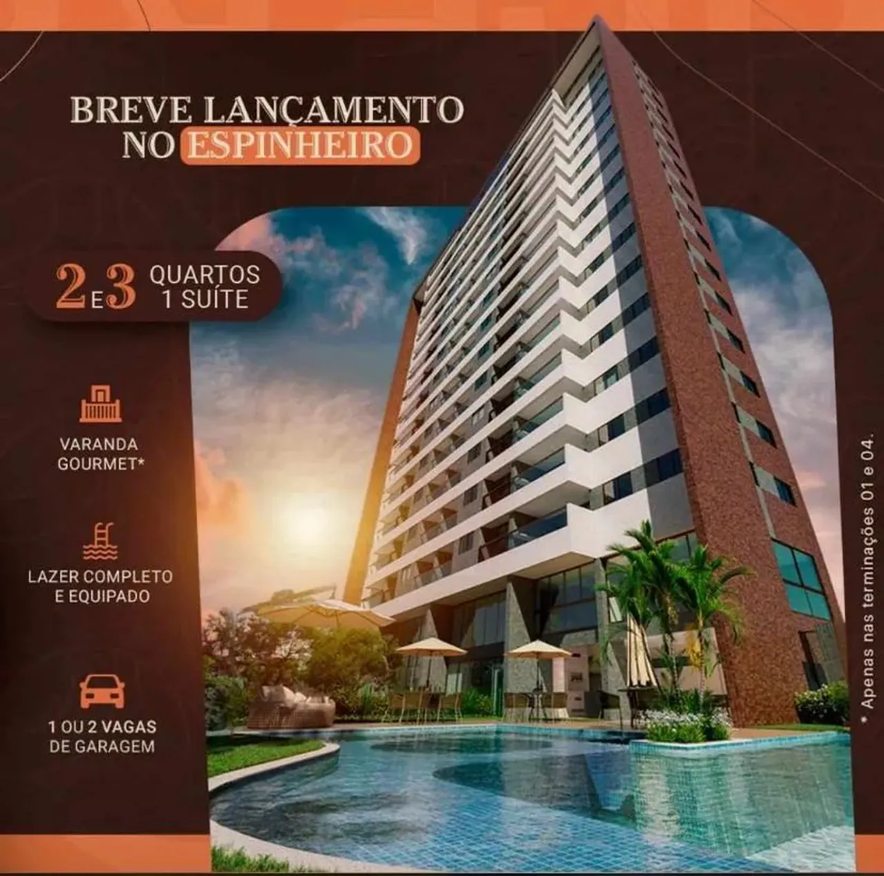 Melhor localização do ESPINHEIRO | Varanda Gourmet | 50m² a 75m²