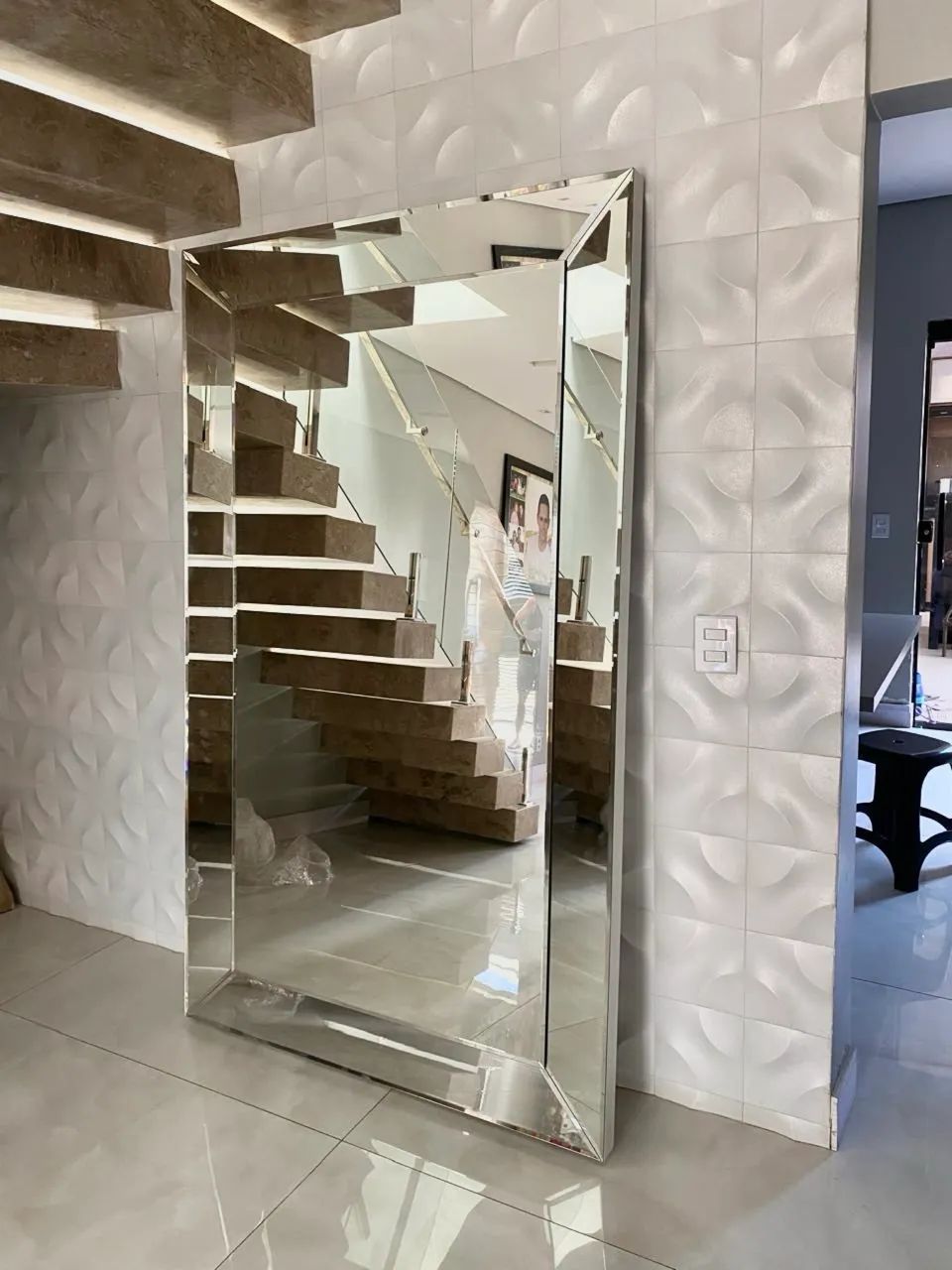 Espelho decorativo chanfrado 