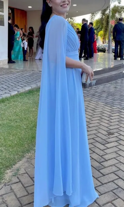 Vestido Longo Azul