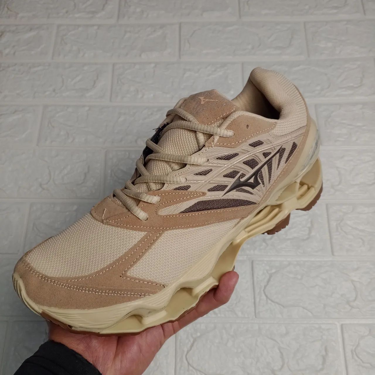 Tênis Mizuno Wave Prophecy X Bege Calçados Guaxindiba, São