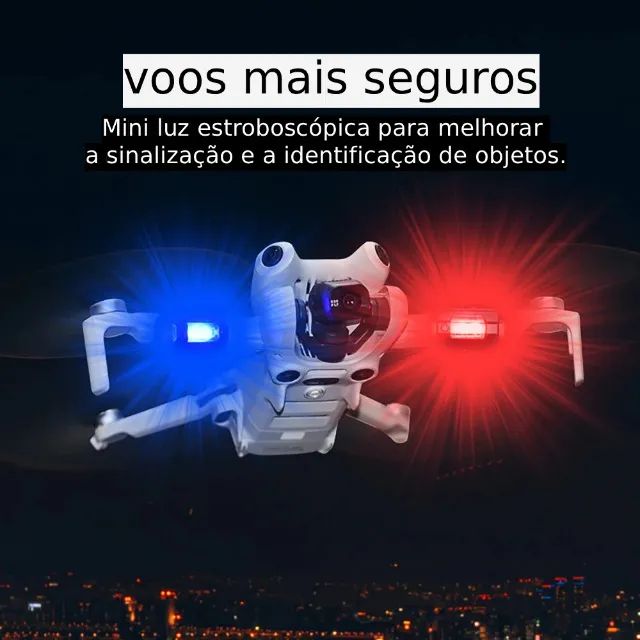 Led Para Drone Dji Fimi Autel Bike Camping Carro Moto Brdrc Rgb Sem Fio 7 Cores - Foto 6