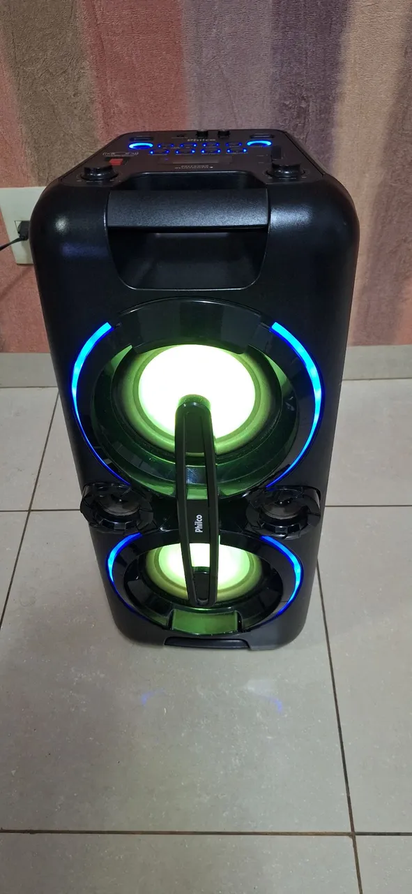 Caixa de Som Philco Bluetooth com Led