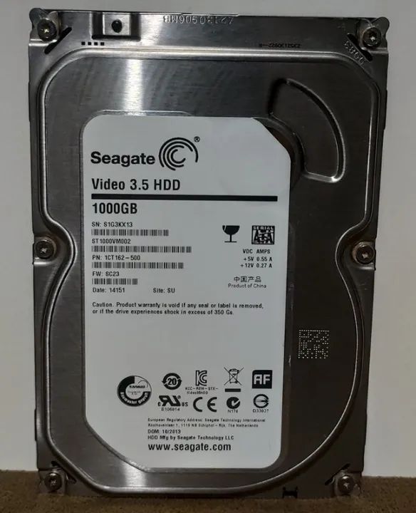 Hdd 1TB 3,5" Sata Pc Desktop Computador Dvr Camera Cftv - Hd Usados Funcionando Perfeitame - Foto 3