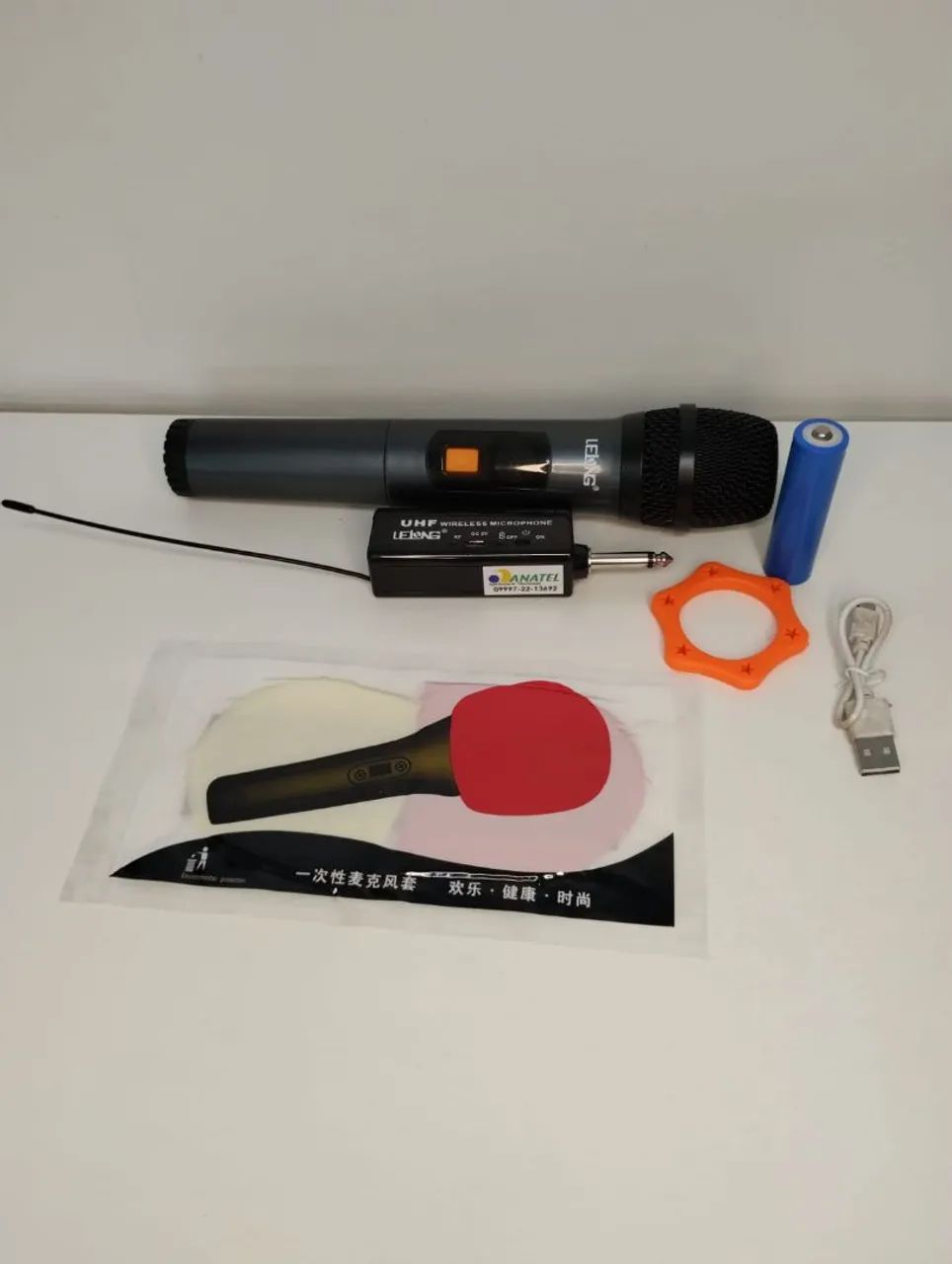 Microfone Sem Fio UHF LE-909 Lelong - Foto 5